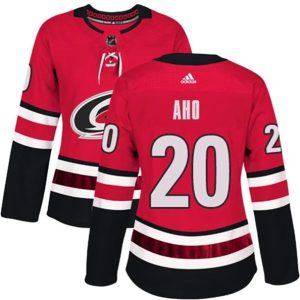 kvinder-NHL-Carolina-Hurricanes-Ishockey-Troeje-Sebastian-Aho-20-Roed-Authentic