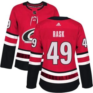 kvinder-NHL-Carolina-Hurricanes-Ishockey-Troeje-Victor-Rask-49-Roed-Authentic