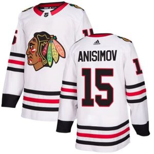 kvinder-NHL-Chicago-Blackhawks-Ishockey-Troeje-Artem-Anisimov-15-Hvid-Authentic