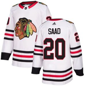 kvinder-NHL-Chicago-Blackhawks-Ishockey-Troeje-Brandon-Saad-20-Hvid-Authentic