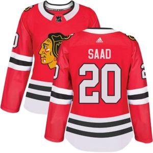 kvinder-NHL-Chicago-Blackhawks-Ishockey-Troeje-Brandon-Saad-20-Roed-Authentic