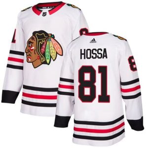kvinder-NHL-Chicago-Blackhawks-Ishockey-Troeje-Marian-Hossa-81-Hvid-Authentic