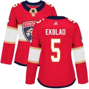 kvinder-NHL-Florida-Panthers-Ishockey-Troeje-Aaron-Ekblad-5-Roed-Authentic