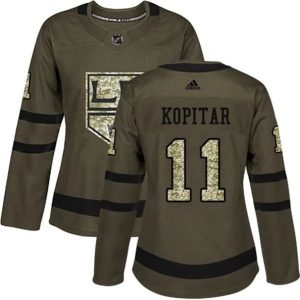 kvinder-NHL-Los-Angeles-Kings-Ishockey-Troeje-Anze-Kopitar-11-Camo-Groen-Authentic