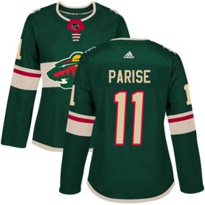 kvinder-NHL-Minnesota-Wild-Ishockey-Troeje-Zach-Parise-11-Groen-Authentic