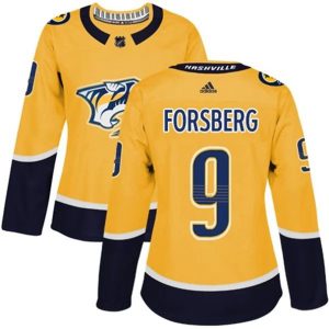 kvinder-NHL-Nashville-Predators-Ishockey-Troeje-Filip-Forsberg-9-Kulta-Authentic