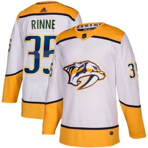 kvinder-NHL-Nashville-Predators-Ishockey-Troeje-Pekka-Rinne-35-2018-19-Hvid-Authentic