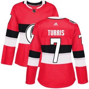 kvinder-NHL-Ottawa-Senators-Ishockey-Troeje-Kyle-Turris-7-Roed-2017-100-Classic-Authentic