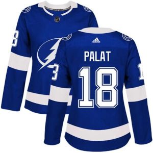 kvinder-NHL-Tampa-Bay-Lightning-Ishockey-Troeje-Ondrej-Palat-18-Blaa-Authentic