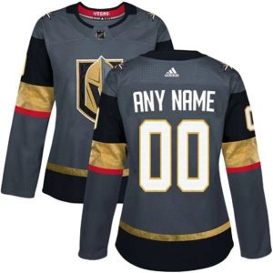 kvinder-NHL-Vegas-Golden-Knights-Ishockey-Troeje-Custom-Graa-Authentic