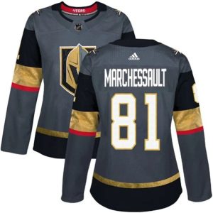 kvinder-NHL-Vegas-Golden-Knights-Ishockey-Troeje-Jonathan-Marchessault-81-Graa-Authentic