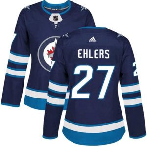 kvinder-NHL-Winnipeg-Jets-Ishockey-Troeje-Nikolaj-Ehlers-27-Navy-Authentic