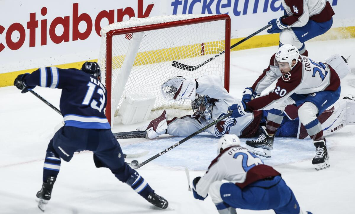 Gabriel Vilardi fører Winnipeg Jets til 6-2-sejr over Colorado Avalanche