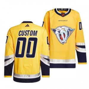 Nashville Predators Adidas 2022 23 Custom Yellow Version Reverse Retro 2.0 Authentic Jersey Mens 500x500 1