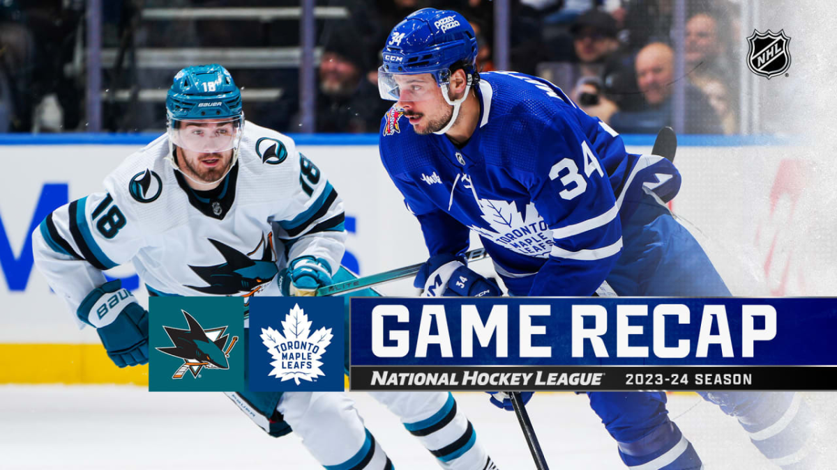 William Nylander feat! Tre assists til at slå San Jose Sharks, Maple Leafs fortsætter med at vinde