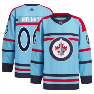 Winnipeg Jets Tilpasset Troeje Anniversary Adidas 2023 24 Blaa Authentic 1