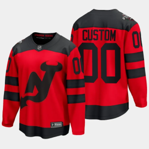 New Jersey Devils Tilpasset Troeje 2024 NHL Stadium Series Roed 00 Breakaway Player